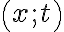 \left(x; t\right) \left(x; t\right)